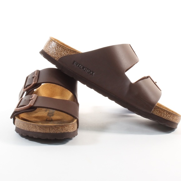 Birkenstock Arizona Brown Leather Cork Sandals NEW - Picture 4 of 8